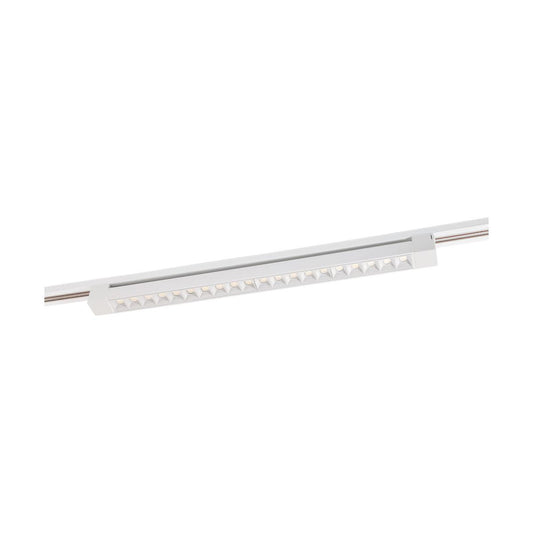 Light Bar Style LED Track Head Only  - 2 Foot - White Finish - 30 Degree Beam - 1920 Lumens - 3000K Soft White - 30 Watt - Dimmable - 3 Contact Halo Style