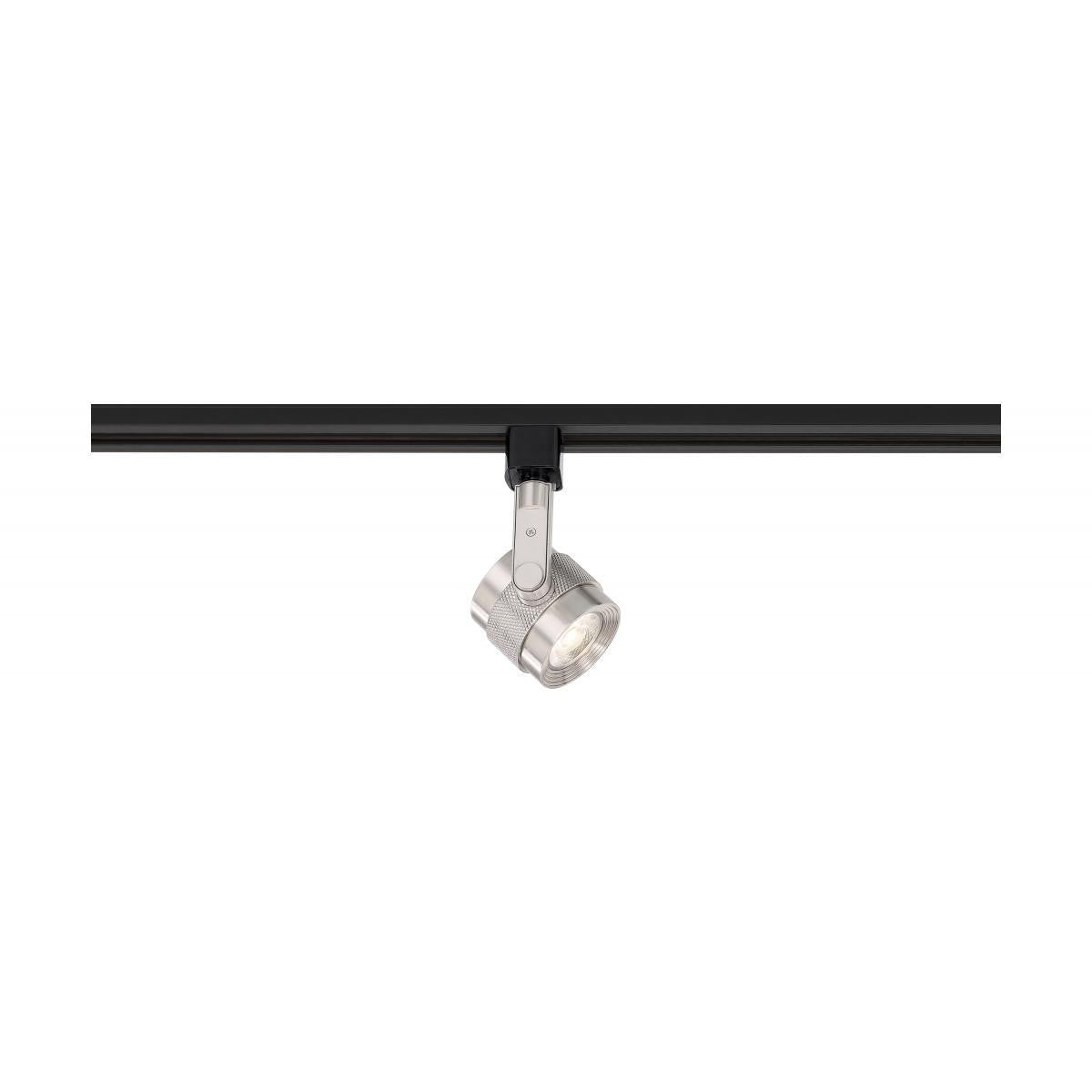 Piston Style LED Track Head Only  - Brushed Nickel - 36 Degree Beam - 1020 Lumens - 3000K Soft White - 12 Watt - Dimmable - 3 Contact Halo Style