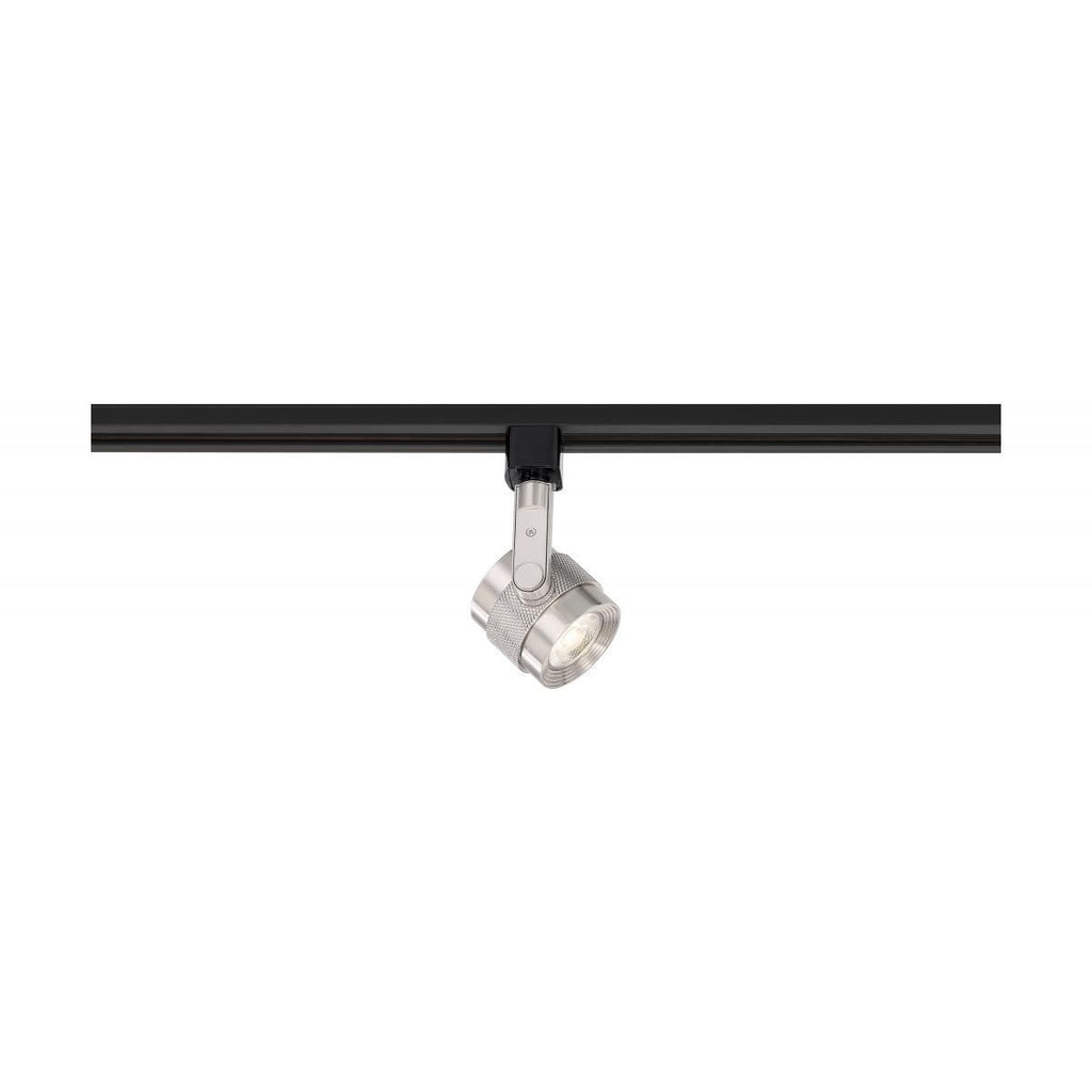 Piston Style LED Track Head Only  - Brushed Nickel - 36 Degree Beam - 1020 Lumens - 3000K Soft White - 12 Watt - Dimmable - 3 Contact Halo Style