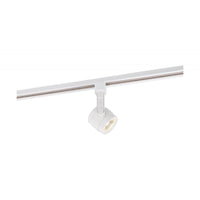 Piston Style LED Track Head Only  - White Finish - 24 Degree Beam - 1020 Lumens - 3000K Soft White - 12 Watt - Dimmable - 3 Contact Halo Style