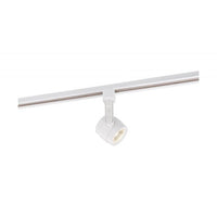 Piston Style LED Track Head Only  - White Finish - 24 Degree Beam - 1020 Lumens - 3000K Soft White - 12 Watt - Dimmable - 3 Contact Halo Style