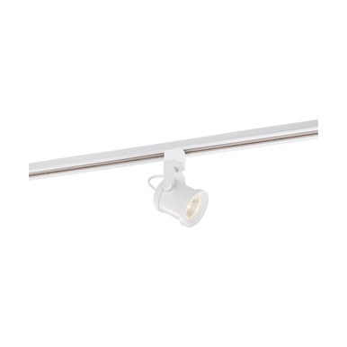 Forged Style LED Track Head Only  - White Finish - 24 Degree Beam - 1020 Lumens - 3000K Soft White - 12 Watt - Dimmable - 3 Contact Halo Style
