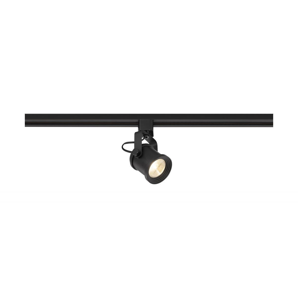 Forged Style LED Track Head Only  - Black Finish - 24 Degree Beam - 1020 Lumens - 3000K Soft White - 12 Watt - Dimmable - 3 Contact Halo Style