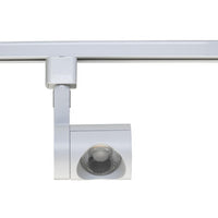 Pipe Style LED Track Head Only  - White Finish - 24 Degree Beam - 1020 Lumens - 3000K Soft White - 12 Watt - Dimmable - 3 Contact Halo Style
