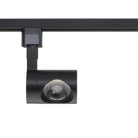 Pipe Style LED Track Head Only  - Black Finish - 36 Degree Beam - 1020 Lumens - 3000K Soft White - 12 Watt - Dimmable - 3 Contact Halo Style