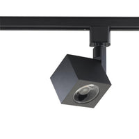 Square Style LED Track Head Only  - Black Finish - 36 Degree Beam - 1020 Lumens - 3000K Soft White - 12 Watt - Dimmable - 3 Contact Halo Style