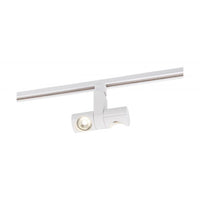 Dual Pipe Style LED Track Head Only  - White Finish - 24 Degree Beam - 2040 Lumens - 3000K Soft White - 24 Watt - Dimmable - 3 Contact Halo Style