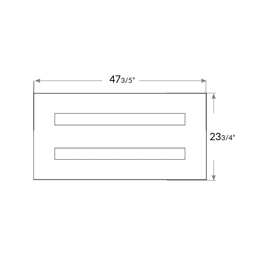 2X4 LED Drop In T-Bar Light - With Emergency Battery Backup - 60W - 120-277V -  Color Temperature Selectable 30K/35K/40K/50K - Louvered Lens - Dimmable - White Finish