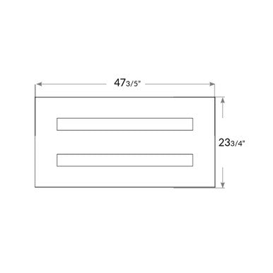 2X4 LED Drop In T-Bar Light - With Emergency Battery back-Up - 60W - 120-277V -  Color Temperature Selectable 30K/35K/40K/50K - Frosted Lens - Dimmable - White Finish