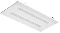 2X4 LED Drop In T-Bar Light - With Motion Sensor - 60W - 120-277V -  Color Temperature Selectable 30K/35K/40K/50K - Frosted Lens - Dimmable - White Finish