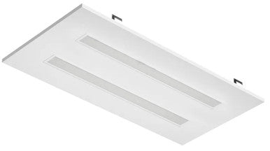 2X4 LED Drop In T-Bar Light - 60W - 120-277V -  Color Temperature Selectable 30K/35K/40K/50K - Frosted Lens - Dimmable - White Finish