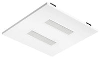 2X2 LED Drop In T-Bar Light - With Motion Sensor - 20W - 120-277V -  Color Temperature Selectable 30K/35K/40K/50K - Frosted Lens - Dimmable - White Finish