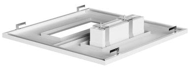 2X4 LED Drop In T-Bar Light - With Emergency Battery back-Up - 60W - 120-277V -  Color Temperature Selectable 30K/35K/40K/50K - Frosted Lens - Dimmable - White Finish
