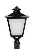 LED Decorative Post Light - Watt Selectable 100W/60W/30W - 10500 Max Lumens - Color Selectable 30K/40K/50K - 120-277V - Black - Fits Up to 3 Inch Pole Top