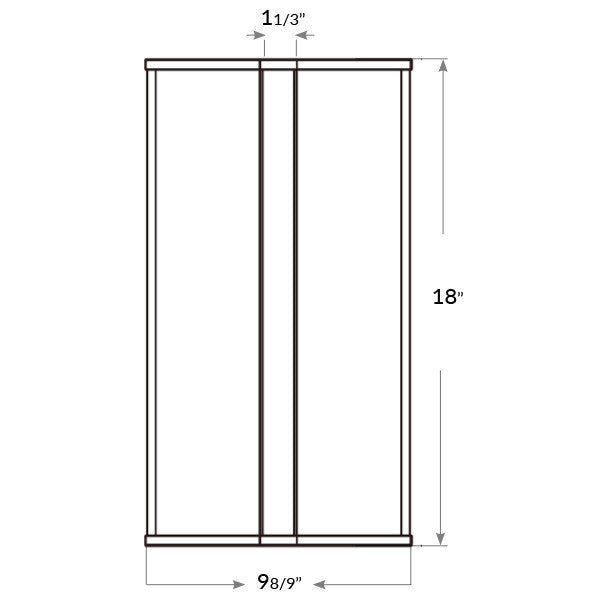 LED Commercial Wall Sconce - 12in.X10in. - Multi Watt Max 20/15/10W - Max Lumens 1700 - Color Selectable 30K/35K/40K - Wall Mount - 120-277V - White Finish - With Emergency Battery Back-Up