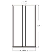 LED Commercial Wall Sconce - 12in.X10in. - Multi Watt Max 20/15/10W - Max Lumens 1700 - Color Selectable 30K/35K/40K - Wall Mount - 120-277V - White Finish - With Emergency Battery Back-Up