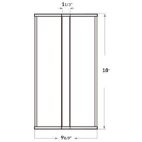 LED Commercial Wall Sconce - 12in.X10in. - Multi Watt Max 20/15/10W - Max Lumens 1700 - Color Selectable 30K/35K/40K - Wall Mount - 120-277V - White Finish