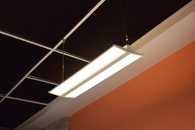 LED Commercial Wall Sconce - 48in.X10in. - Multi Watt Max 40/30/20W - Max Lumens 3400 - Color Selectable 30K/35K/40K - Wall or Suspension Mount - 120-277V - White Finish