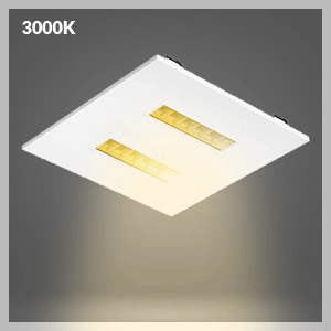 2X4 LED Drop In T-Bar Light - With Emergency Battery Backup - 60W - 120-277V -  Color Temperature Selectable 30K/35K/40K/50K - Louvered Lens - Dimmable - White Finish