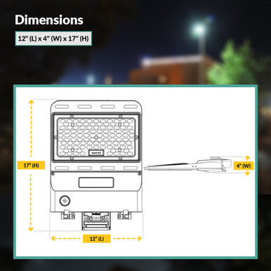 LED Outdoor Flood Light - Selectable 100/150/180 Watt - Trunnion Mount - 15600-25000 Lumens - Color Selectable 30K/40K/50K - 120-277V - Bronze Finish