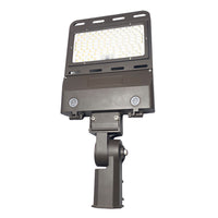 LED Outdoor Flood Light - Selectable 100/150/180 Watt - Slipfitter Mount - 15600-25000 Lumens - Color Selectable 30K/40K/50K - 120-277V - Bronze Finish