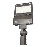 LED Outdoor Flood Light - Selectable 100/150/180 Watt - Arm Mount - 15600-25000 Lumens - Color Selectable 30K/40K/50K - 120-277V - Bronze Finish