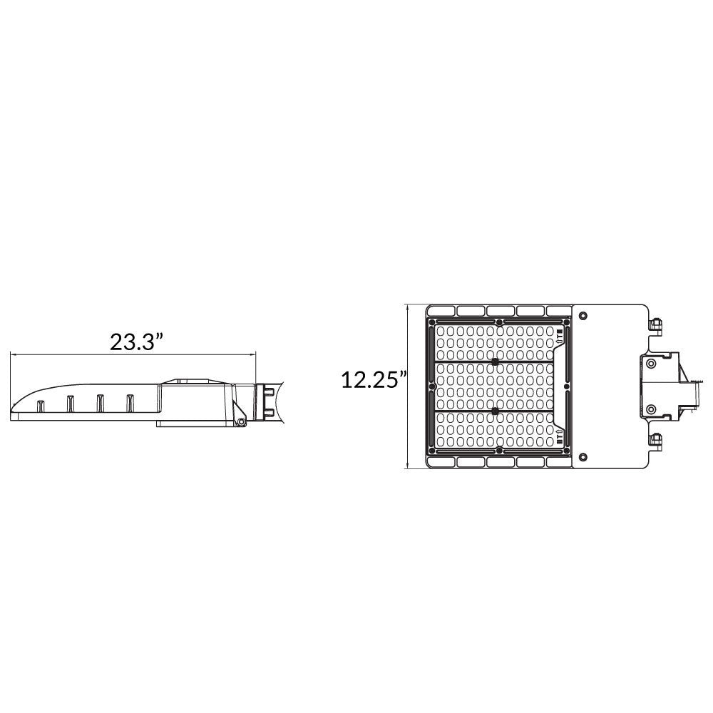 300 Watt LED Parking Lot Area Light - Trunnion Mount - 41,000 Lumens - 5000K Daylight - 120-277V - Bronze Finish