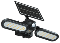 LED Solar Wall Lights - 15 Watt - 6000K Daylight Deluxe - Black Finish