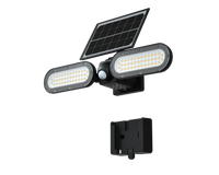LED Solar Wall Lights - 15 Watt - 6000K Daylight Deluxe - Black Finish