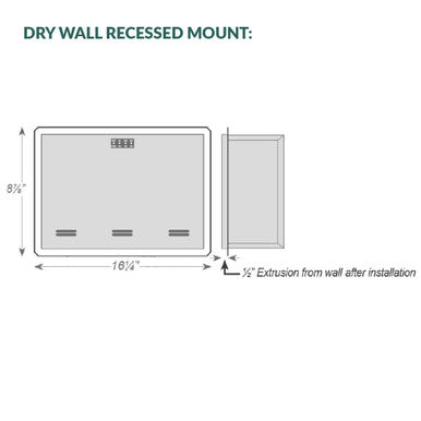 Micro Emergency Battery Back-Up Inverter - 20w Max Load - 120-277V - Dry Wall Recess Mount - White Finish