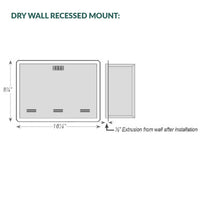 Micro Emergency Battery Back-Up Inverter - 32W Max Load - 120-277V - Dry Wall Recess Mount - White Finish