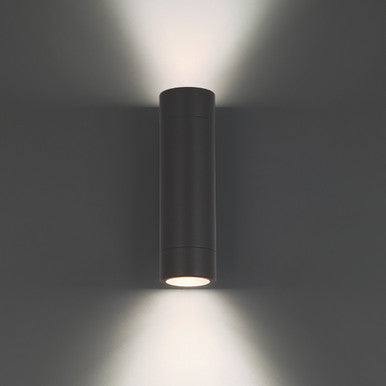 LED 12V Cylinder Wall Mount Adjustable Beam with 3 CCTs in Black