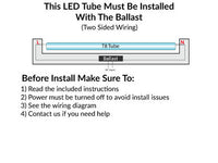 LED T8 Linear Retrofit Bulb - 4 Foot - 9.5 Watt - 1650 Lumens - 5000K Daylight - Electronic T8 Ballast Compatible Only