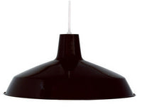 Black Industrial Warehouse Style Pendant - 16 in. Diameter