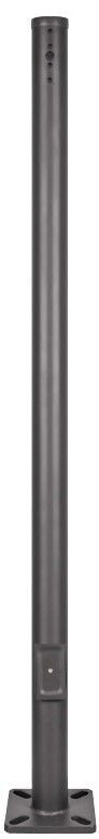 30 Foot Round Pole For Surface Mount - Steel With Bronze Finish - 5 Inch Diameter
