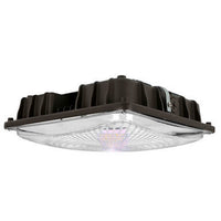 Not LED Square Garage Canopy Light - Watt Selectable 60W/47W/36W/24W Ceiling or Conduit Mount - Up To 8000 Lumens - Color Selectable 30K/40K/50K - 120-277V - Black