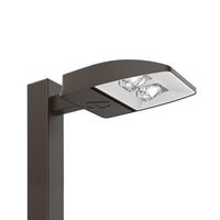 EAX LED Area Size 2,Adjustable light output,Switchable CCT- 3000K, 4000K, and 5000K,Switchable optics,120-347V,Universal round square pole tenon mount,NEMA twist-lock receptacle only,Dark bronze finish