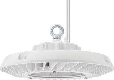 LED Economical Round Bay Light, 18000LM, 4000K, 80 CRI, White Finish