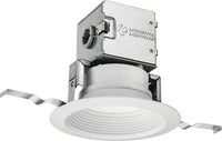 Lithonia OneUp is a quick and easy-to-install direct wire downlight that features a unique canless design. These efficient all-in-one LED fixtures are rated for a 50, 000 hour life. - 4JBK RD 50K 90CRI MW M6