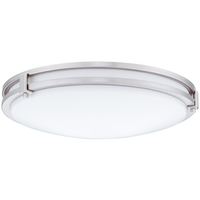 Saturn LED Flush/Semi-Flush Mount, 16IN, 80 CRI, 4000K, Brushed Nickel