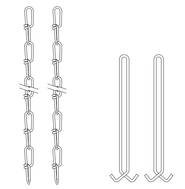 Chain hanger Set (36IN Length)