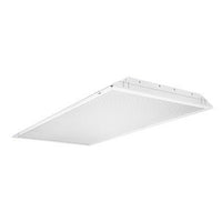 Gen Purpose T8 Troffer, 1FT wide, Flanged, Three lamps, 32W T8 (48IN), #12 pattern acrylic, 0.110IN thick, MVOLT, 120V-277V, One 3-lamp ballast, T8 electronic ballast, <=10% THD, instant start