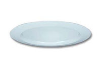 5IN Matte White Open Narrow Flange, Torsion Spring
