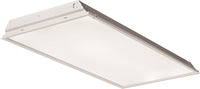 LED troffer, 2x4, Nominal 4800 lumens, Flush aluminum, white, #12 pattern acrylic, eldoLED dimming 1pct, 80+ CRI, 4000K, SKU - 231RJ4 - 2TL4 48L FW A12 EZ1 LP840