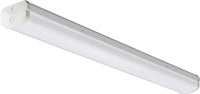 4FT LED Wraparound, Nominal 4800 LM, Curved, linear prismatic, 80+ CRI, 4000K