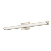Contemporary Arrow Vanity with Switchable White, 2FT Nominal, MULTI-VOLT, Selectable color temperature, 90CRI, Brushed nickel,