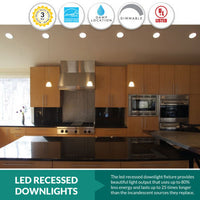 LED Recessed Retrofit Downlights - Recessed Can Lights - Available in Different Sizes and Color Temperatures