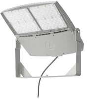 RSXF LED Flood Size 4, 52581 Lumens, 3000K Soft White, Wide flood, 120-277V, Yoke with Cord 16g 4FT Natural aluminum finish - RSXF LED4 LED P3 30K WFL MVOLT YKC64 DNAXD