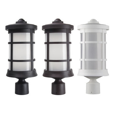 LED Outdoor Milano Lights - Residential Exterior Light Fixtures - Choose From Wall or Post Mount - Available With Integrated LED or E26 Socket - Color Temperature and Finish Options Available