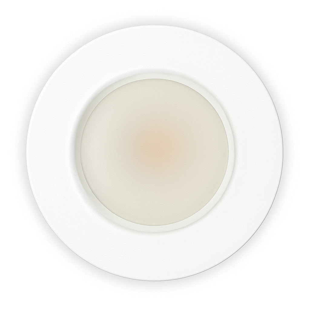 4 Inch LED Eyeball Downlight - 9 Watt - 800 Lumens - Color Selectable 27K/30K/40K/50K - 120V - Recessed Can Required - Dimmable